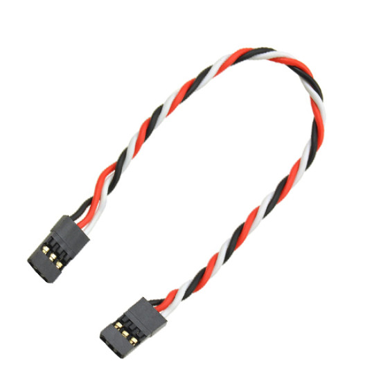 Twisted Servo Extension Cable 6" Female to Female