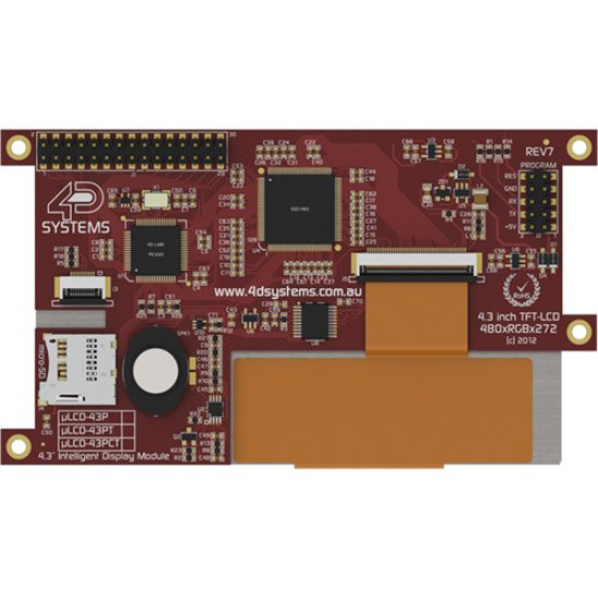 4.3 inch LCD TFT display module, 480x272 resolution, 65K colors