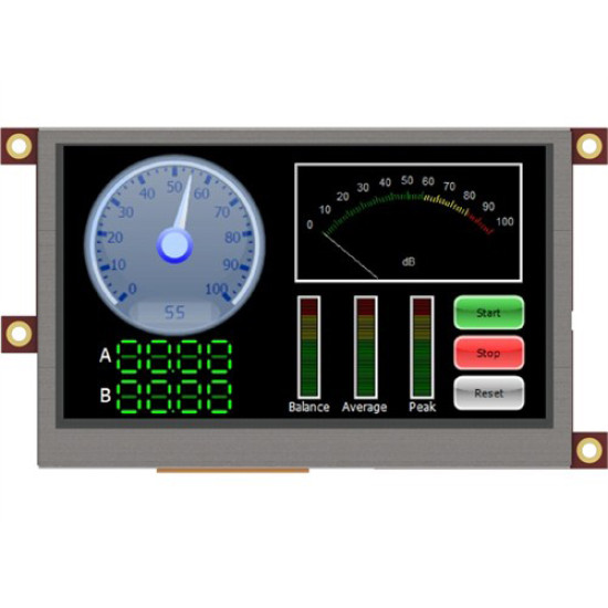 4.3-inch LCD TFT display module with touch screen