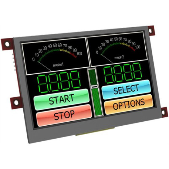 4.3-inch LCD TFT display module with touch screen