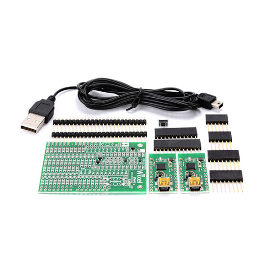 Wixel Shield for Arduino + Wixel pair +USB cable