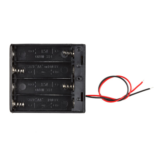 Battery Holder With Switch - 4 x AA