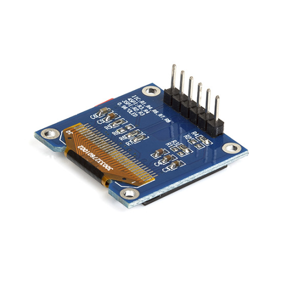 0.96" OLED Bicolor Display (SPI/I2C) 128X64 -6 Pin (Blue/Yellow)