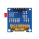 0.96" OLED Bicolor Display (SPI/I2C) 128X64 -6 Pin (Blue/Yellow)