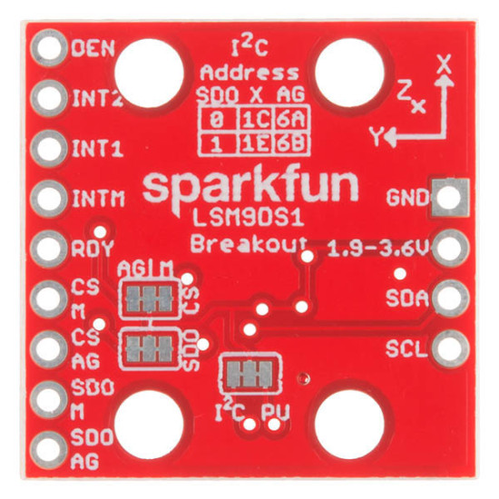 9 Degrees of Freedom IMU Breakout- LSM9DS1 (Sparkfun-USA)