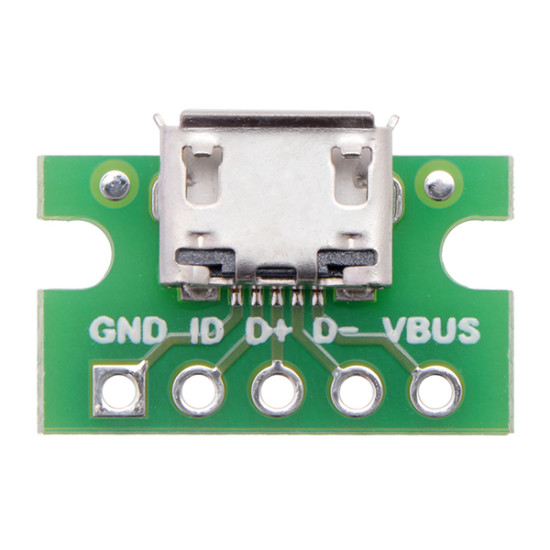 USB Micro-B Connector Breakout Board (Pololu - USA)