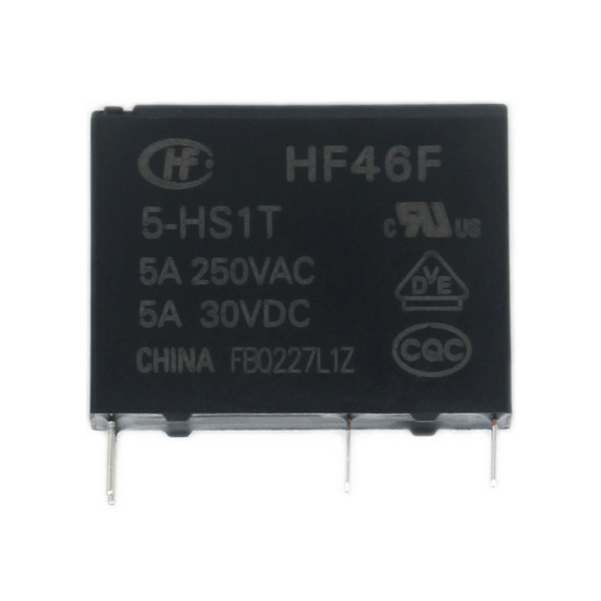 HF46F Subminiature Intermediate Power Relay, 5V (HONGFA)
