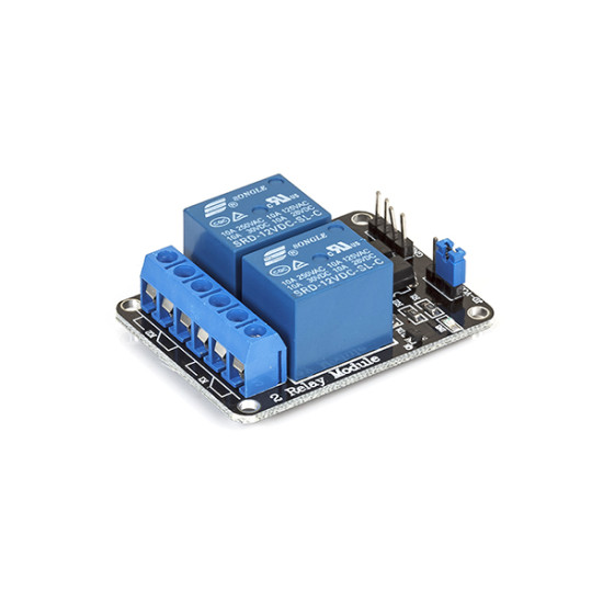 2-Channel 12V Relay Module With Opto Isolated Input