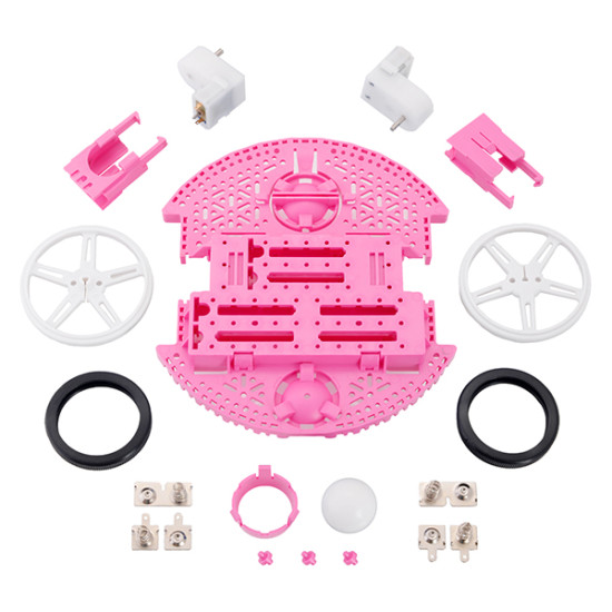 Romi Chassis Kit - Pink(Original Pololu-USA)