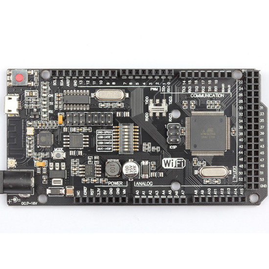 Mega WiFi Dev. Board (Mega2560 + ESP8266 + CH340G + Micro USB)