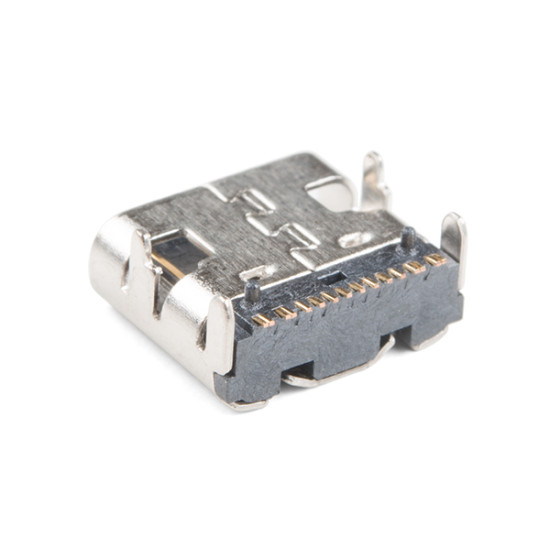 USB C Type Female SMD Connector (16 pin)