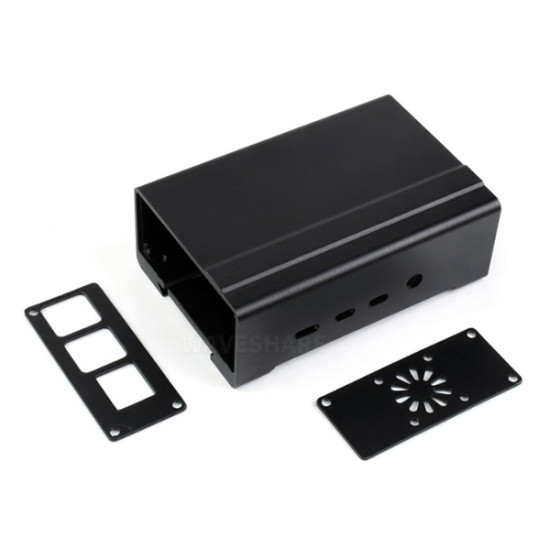DIN Rail Aluminum Case for Raspberry Pi 4, With Cooling Fan