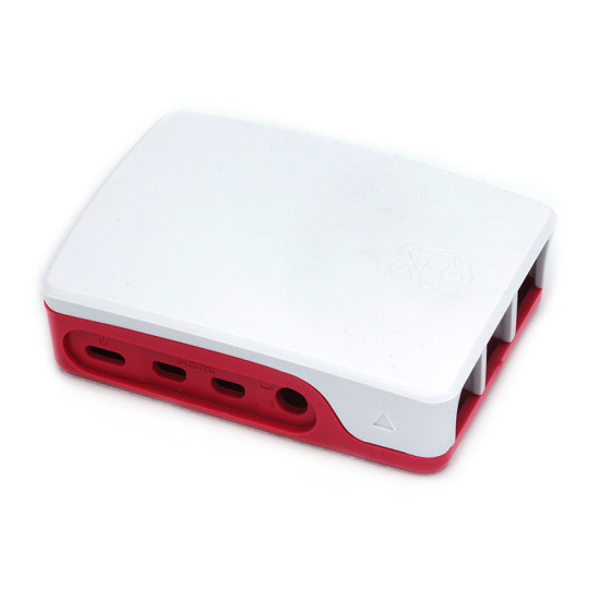 ABS  Plastic Case For Raspberry Pi 4 (Red and White)