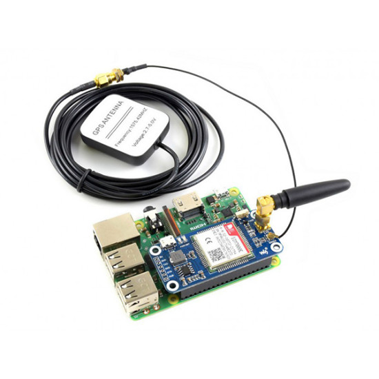 NB-IoT / eMTC / EDGE / GPRS / GNSS HAT for Raspberry Pi