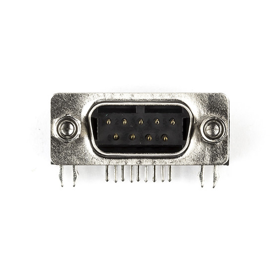 DB9 9Pin Male Connector R/A