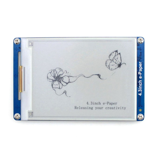 4.3 inch Serial Interface Electronic Paper Display-Waveshare