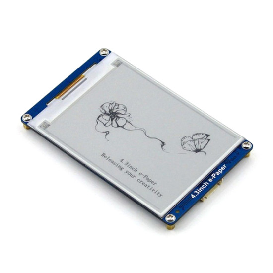 4.3 inch Serial Interface Electronic Paper Display-Waveshare