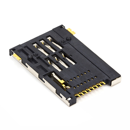 Push Type SIM Socket â€“ 8 pin (Metal)