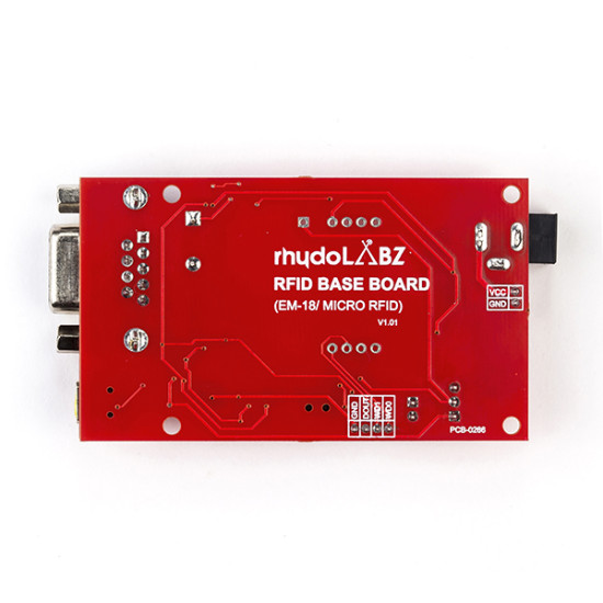 Base Board for EM-18/μRFID (RS232,USB,TTL) - rhydoLABZ