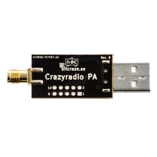 Crazyradio PA - 2.4Ghz USB Radio Dongle with Antenna