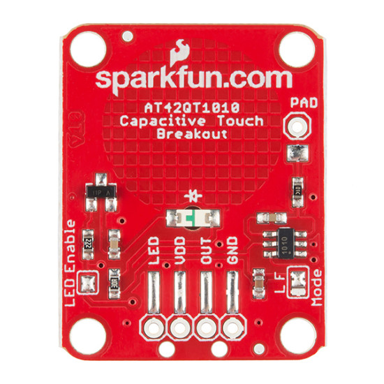 Capacitive Touch Breakout - AT42QT1010 - Sparkfun USA