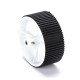 White Tyre with Grip -6mm Shaft (100mm X 40 mm)
