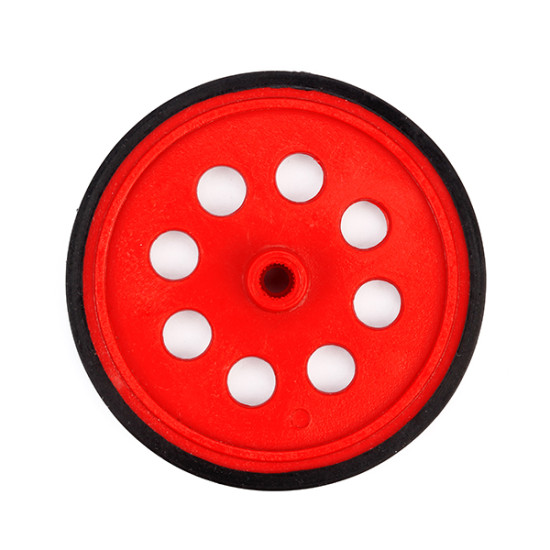 Servo Motor Wheel Red-6mm Hole Diameter